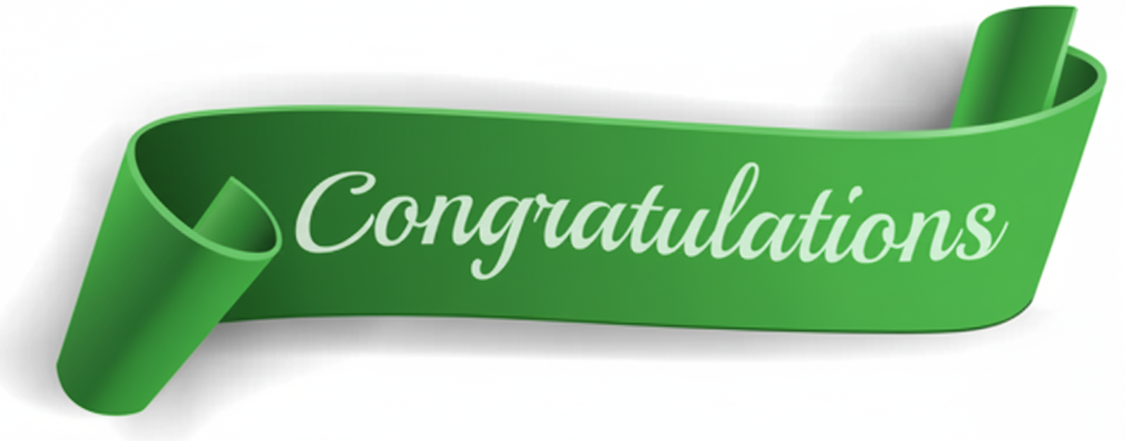 Congratulations green